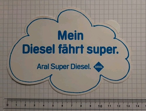 Aufkleber sticker aral diesel - aufkleber,