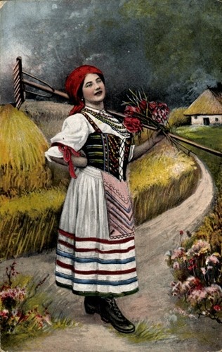 Polnische bäuerin in - bäuerin,
