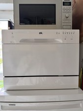 ok. Geschirrspülmaschine Spülmaschine Tischspülmaschime weiß freistehend