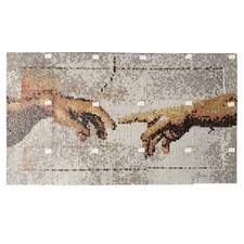 Mosaik bild weiß - bild,