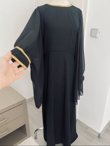 Abaya maxikleid schwarz - abaya,