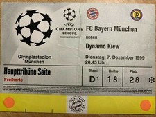 Ticket / Eintrittskarte CL  FC