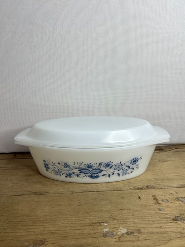 Vintage arcopal blue onion - vintage,