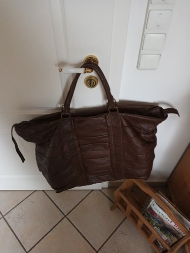 Leder reisetasche braun - reisetasche,
