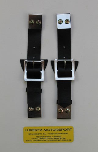 Leder haubenhalter oldtimer - leder,