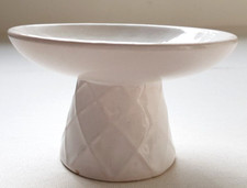 Scheurich Fat Lava Vase Kerzenständer Kerzenhalter Klein Lavaglasur weiß Vintage