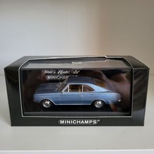 OPEL REKORD C COUPE 1966 METALLIC BLUE MET. MINICHAMPS 1/43