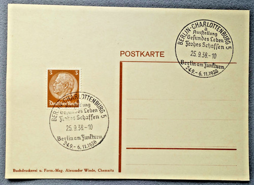 Reich postkarte mit sst - reich,