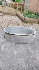Zinkwanne Blumentopf Badewanne Kräuter Pflanzgefäß Kübel Metallwanne