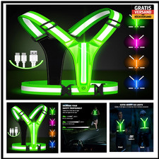 LED-Laufweste mit 300m Sichtbarkeit | USB-Ladung bis 11h