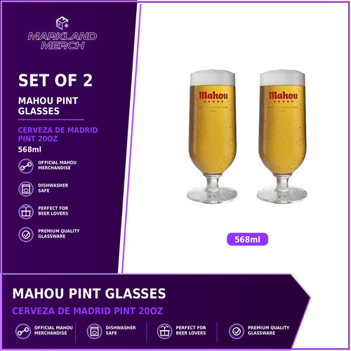 Mahou pint gläser 2er - pint,