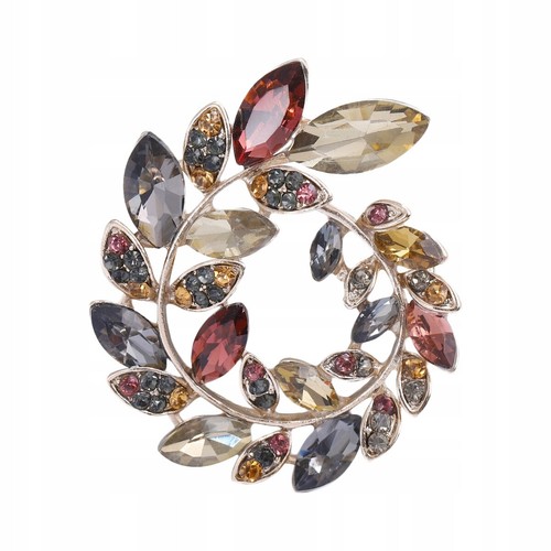 Pinets brosche kranz blatt - brosche,