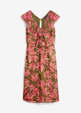 Chiffonkleid Gr. 42 Pink Oliv
