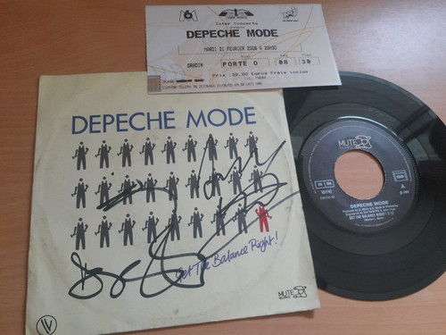Depeche mode autogramm dave - depeche,