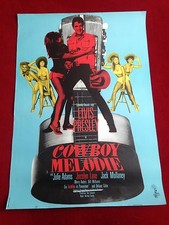 Cowboy Melodie Kinoplakat Poster A1, Elvis Presley, Gerollt, Tickle Me, 1965 TOP