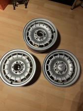 3x Original Mercedes Barock-/Fuchs Alufelgen 6J 14 Zoll W126 W123 W116 R107