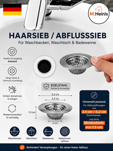 Haarsieb dreckfänger - haarsieb,