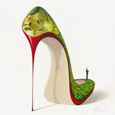 MARTINI DRY - Inna Panasenko 30x30 Heels Kunstdruck Plakat Bild