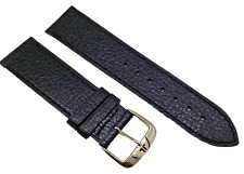 Uhrenarmband XS Original Tissot Leder Anstoß 20mm schwarz 2mm Flach   / 137