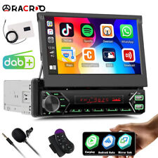 DAB+ 1DIN 7 Zoll Autoradio mit Apple/Android Carplay GPS NAVI WIFI Bluetooth USB