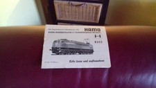 Märklin Hamo  Bedienungsanleitung für Ellok E03 8353 von März 1966 gut
