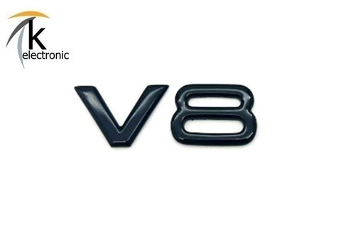 Audi emblem schwarz - audi, v8