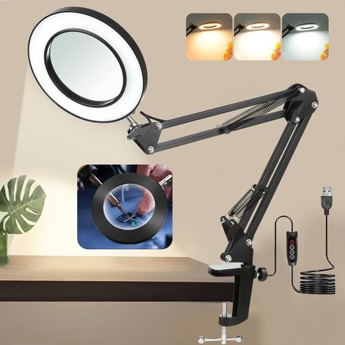 Lupe mit licht und - licht,