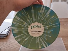 DESTRUCTION Cracked Brain LP Olive/ blue mixed w/ white splatter vinyl MINT
