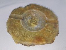 Aschenbecher Schüssel  Stein Alabaster? schöne Handarbeit und robust beige 👌