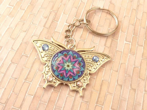 Butterfly shaped mandala motif - butterfly,