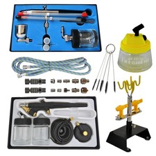AIRBRUSHPISTOLE SET AIRBRUSH KOMPRESSOR PISTOLEN SINGLE DOUBLE ACTION PISTOLE
