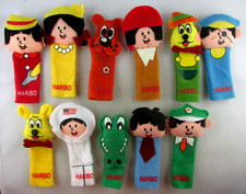 FREMDFIGUREN + KONVOLUT / 11x FINGERPUPPEN von  HARIBO + ALT RAR K22