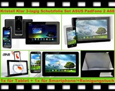 4x Klar clear Schutzfolie für