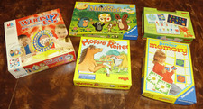 Spielepaket ab 3 Jahren,5Spiele, Wer ist es?,Maulwurf,Memory,Hoppe Reiter,Magnet