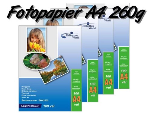 100 blatt fotopapier - 100, +