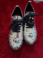 LOVE MOSCHINO TRAUMSCHUHE  GR.37     SILBER  SUPERDESIGN ❤️❤️❤️❤️