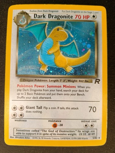 Pokémon tcg card dark - tcg,