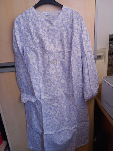 Nachthemd weiß mit - weiß, lila