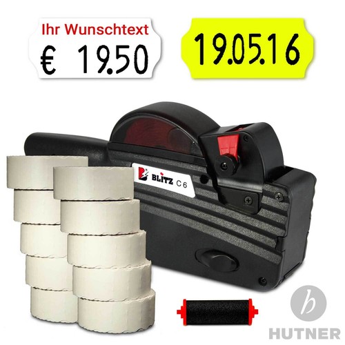 Set blitz preisauszeichner - set, c6
