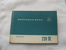 Betriebsanleitung mercedes 220 - betriebsanleitung,
