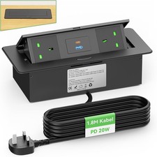 Tischsteckdose mit USB C