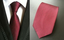 Krawatte Rot Gemustert Herren