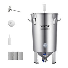 VEVOR 30L Maischekessel Bier Brauanlage Edelstahl Kessel Bier Brau Set Fermenter
