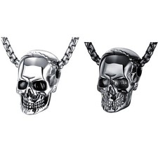 Herren Halskette Biker Skull