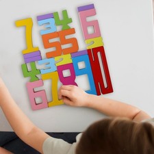 Holz-Zahlenblock-Spielzeug zum Stapeln für Familienspiel für Vorschulkinder