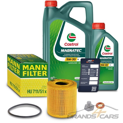 Mann ölfilter castrol - mann, Ölfilter+6l