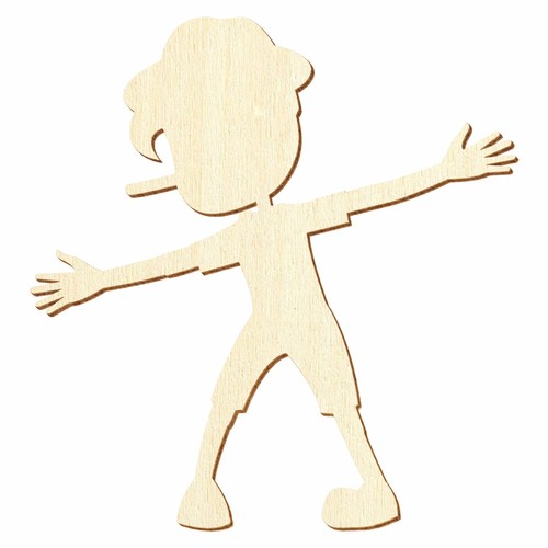 Holz pinocchio deko basteln - -,
