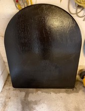 Schiefernplatte Funkenschutz für Ofen schwarz