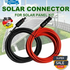 Solarkabel Verlängerungskabel Solarleitung Rot Schwarz 6MM² 2X6m Photovoltaik 