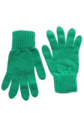 Zwillingsherz Kurt Kölln Finger Handschuhe Winter gras grün uni mit Kaschmir